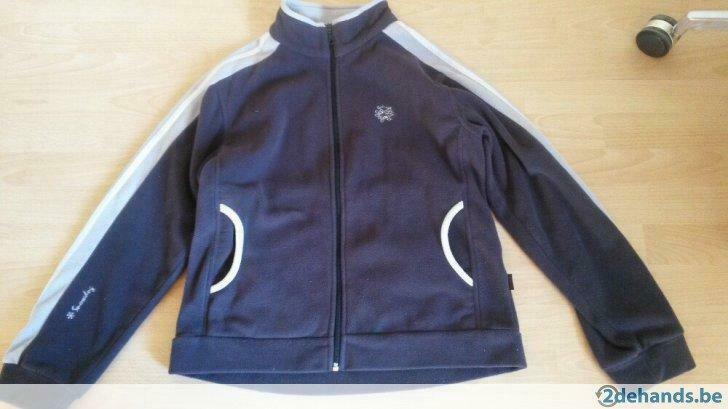 Sportieve warme fleece gilet Snowdog. L, Verzenden, Gedragen, Maat 42/44 (L), Grijs