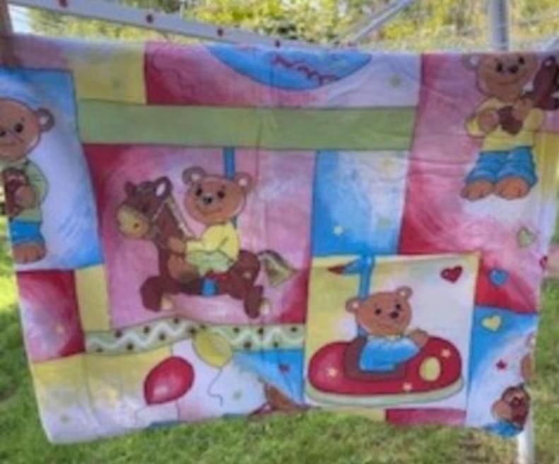 Parure de lit housse de couette + taie 1 pers. Ourson, Garçon ou Fille, Enlèvement ou Envoi, Autres couleurs, Housse de couette