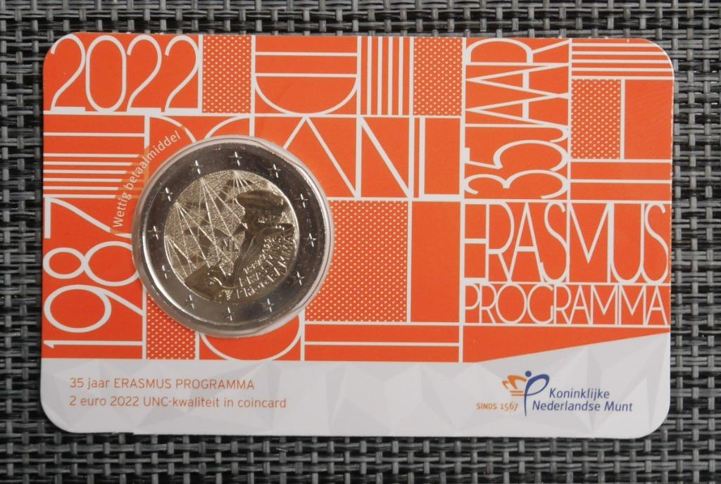 2 euro Coincard Nederland 2022 Erasmus BU, Postzegels en Munten, Ophalen of Verzenden, Overige landen, 2 euro, Setje