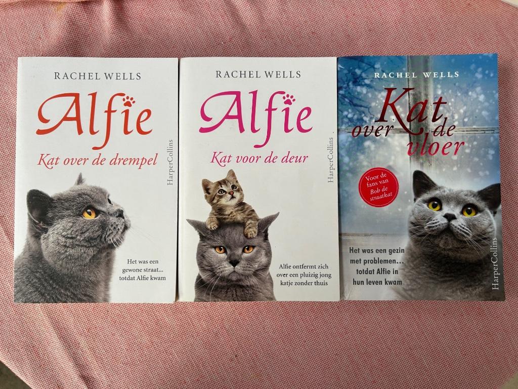 Boeken kat Alfie, Gelezen, Ophalen of Verzenden, Katten, Rachel wells