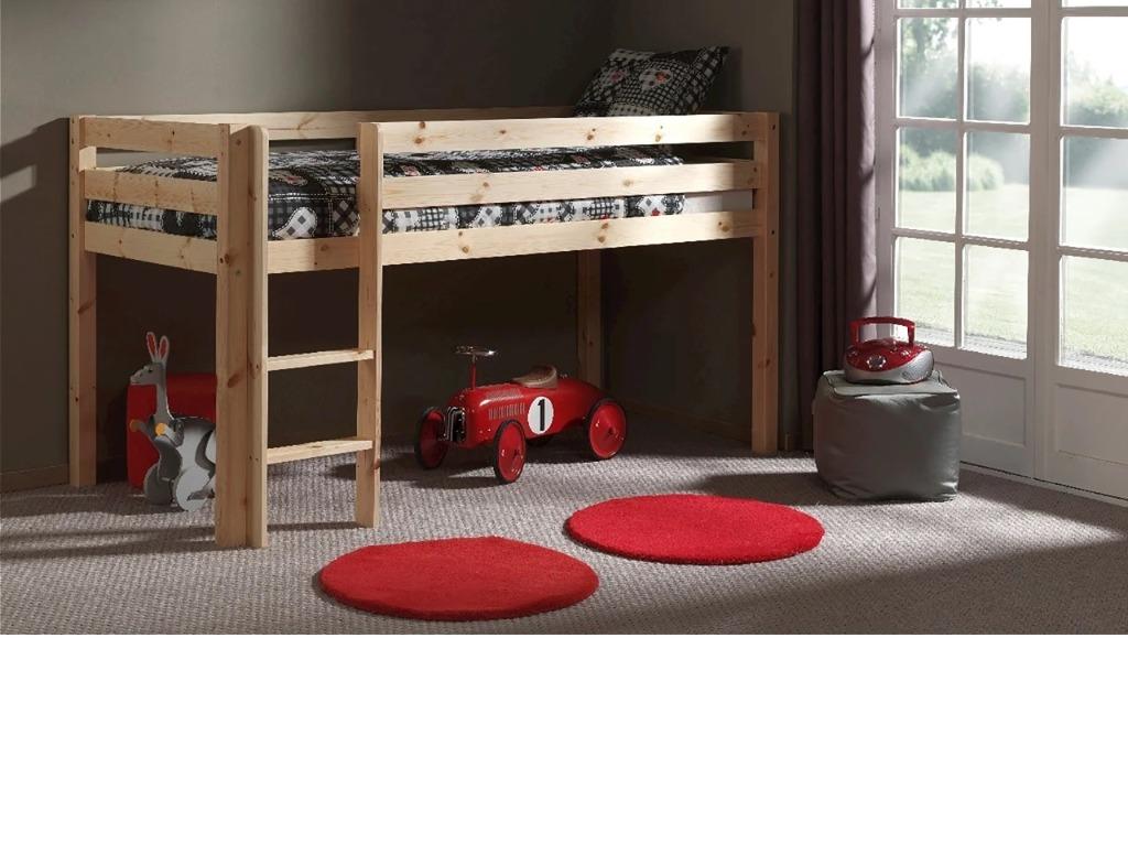 Halfhoogslaper Flexa met accessoires, Maison & Meubles, Chambre à coucher | Lits, Utilisé, Une personne, 90 cm, 200 cm, Bois, Autres couleurs