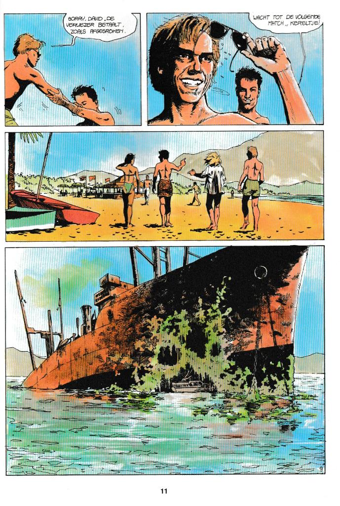 Strip : "Tom Hawks nr. 2 - Tumult op Corsica"., Envoi