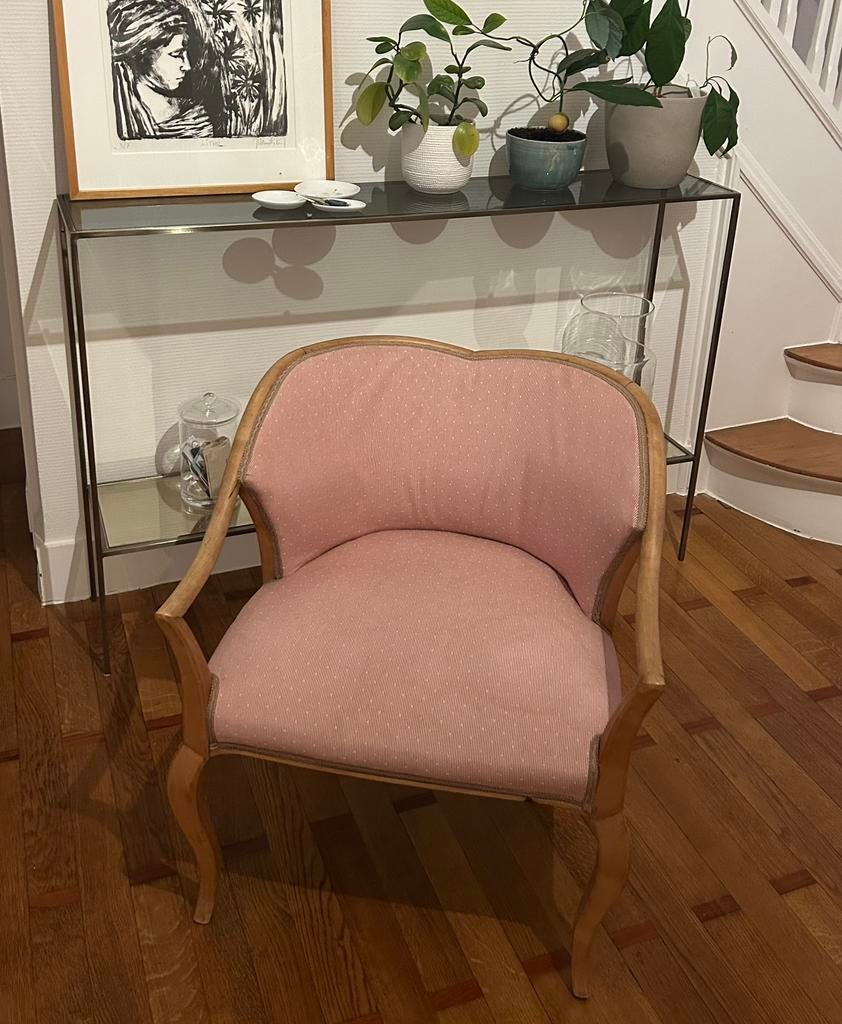 Vintage armchair, Huis en Inrichting, Stoelen, Gebruikt, Eén, Hout, Overige kleuren, Ophalen