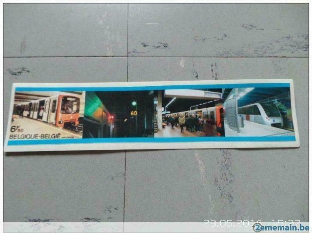 Autocollant STIB métro, Enlèvement ou Envoi, Utilisé, Bus ou Métro, Autres types