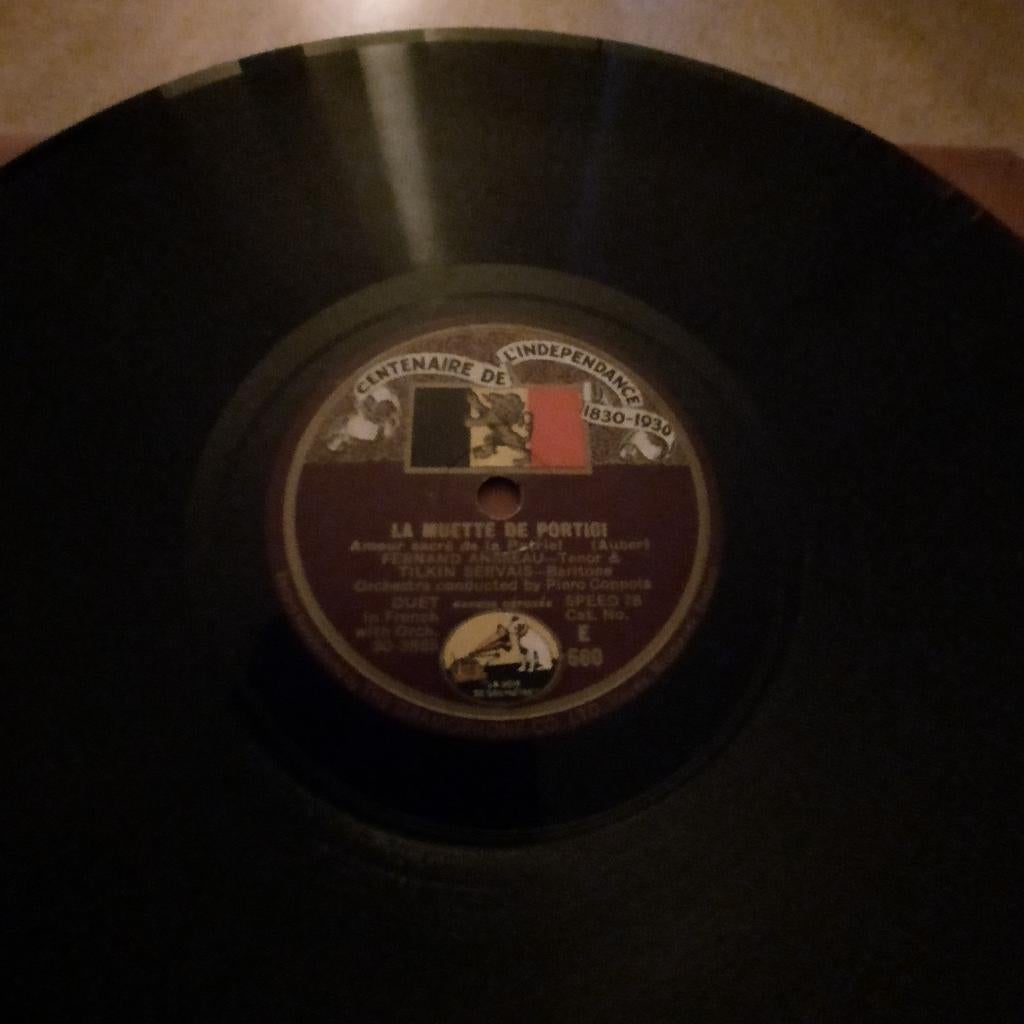 LP ( " stenen plaat " ) voor grammofoon . Zeldzaam !, Ophalen of Verzenden