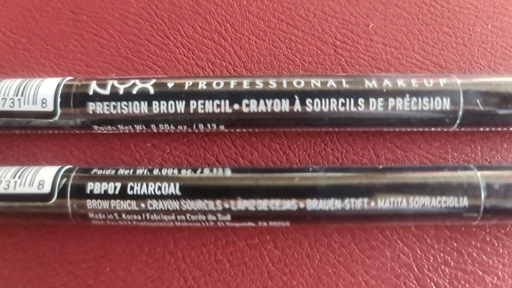 2 NYX Professional Make-up - Precision wenkbrauwpotloden, Ogen, Zwart, Nieuw, Ophalen of Verzenden