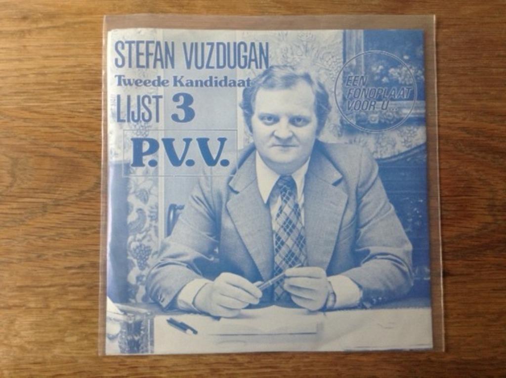 single stefan vuzdugan (pvv), Cd's en Dvd's, Vinyl Singles, Single, Nederlandstalig, 7 inch, Ophalen of Verzenden