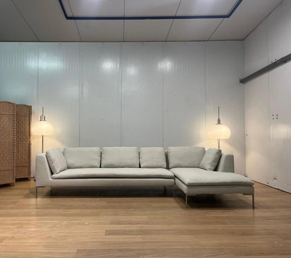 B&B Italia Charles canapé d’angle – Neuf rembourré (écru), Maison & Meubles, Neuf, Design Bankstellen B&B Italia, 150 cm ou plus