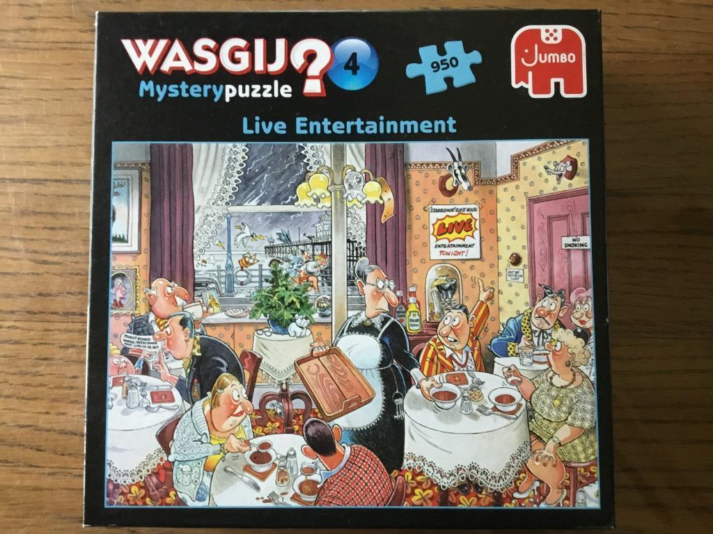 Puzzel Jumbo 950 stukjes Wasgij mystery 4, Ophalen of Verzenden, 500 t/m 1500 stukjes, Gebruikt, Legpuzzel