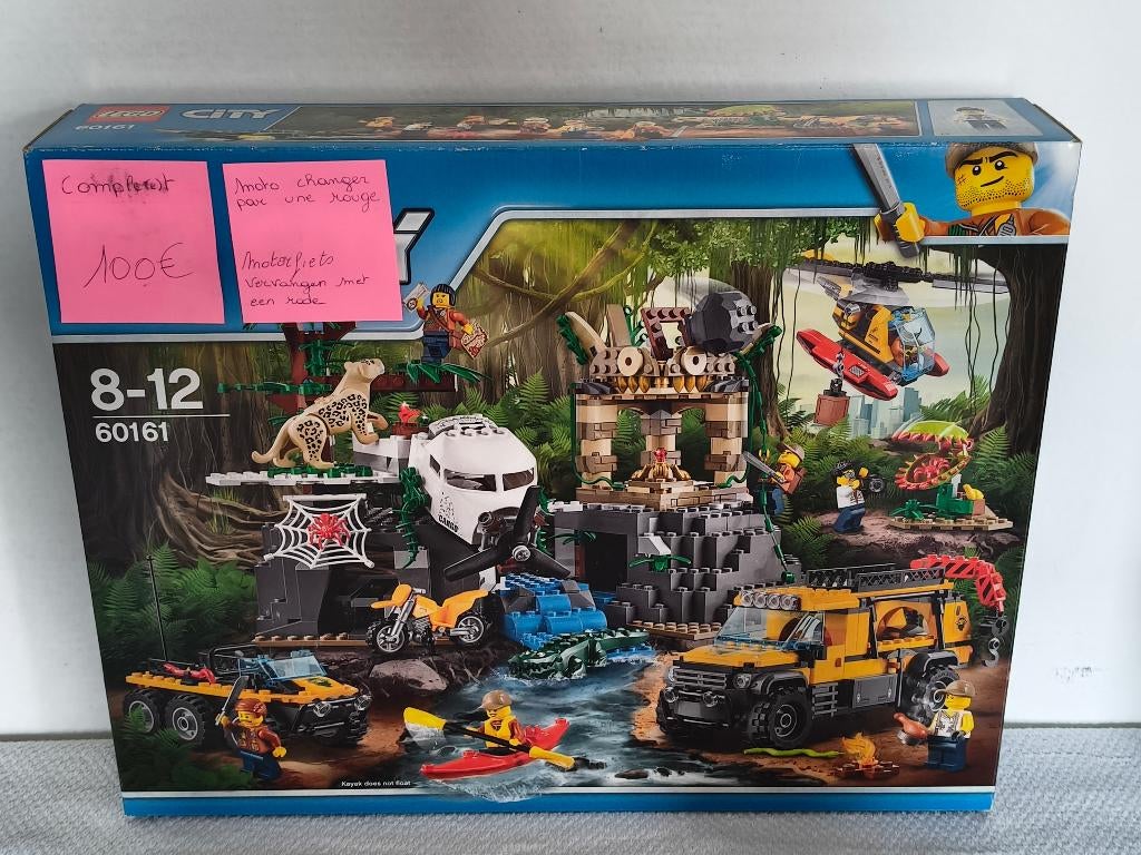 Lego City 60161 Jungle-verkenningssite, Ophalen of Verzenden, Gebruikt, Lego