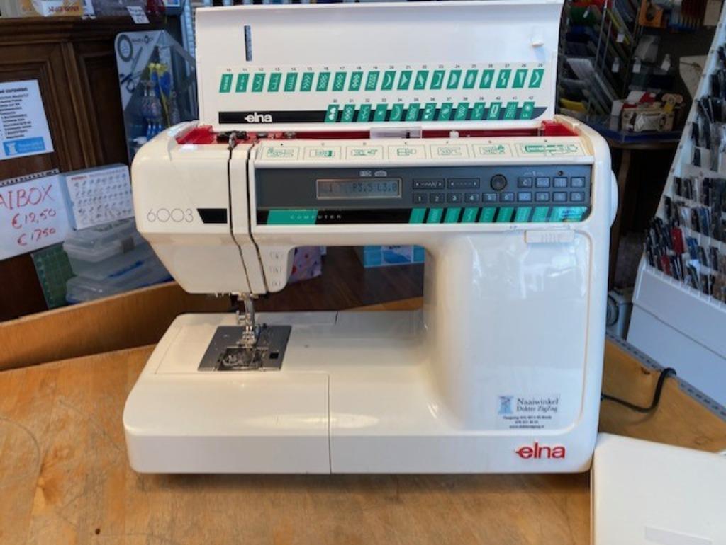 Elna 6003 computernaaimachine - muisstil naaien!, Enlèvement ou Envoi, Comme neuf, Machine à coudre, Autres marques