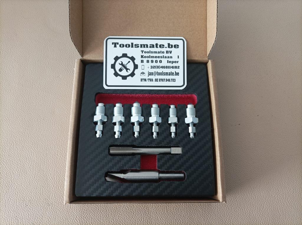 Rem ontluchting nippel herstelset M8 - M10, Auto diversen, Autogereedschap, Verzenden