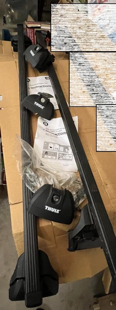 Dakdragers Thule Rapid System Kit 4066+753+ SquareBarEvo 118, Enlèvement, Utilisé