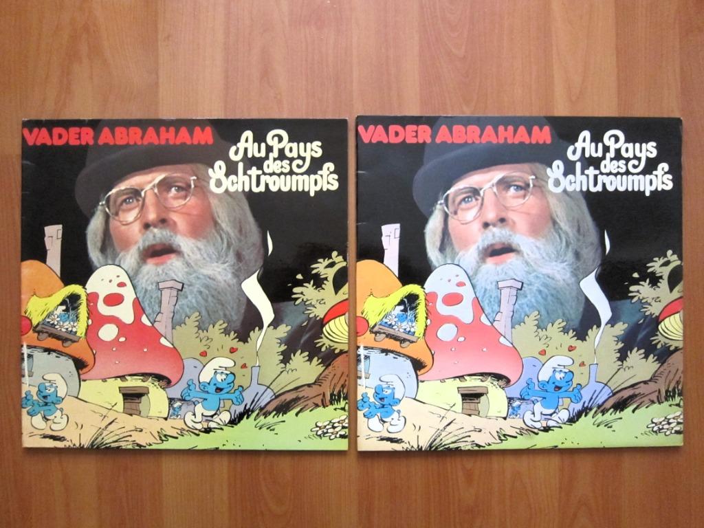 2 vinyles 33 T Au pays des Schtroumpfs (V. Abraham 1978), Plusieurs BD, Enlèvement ou Envoi, Utilisé, Vader Abraham