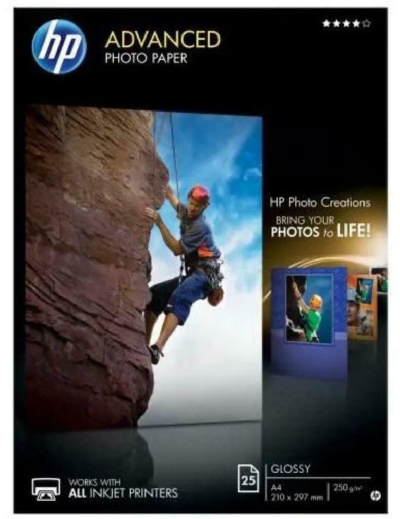 Uw advertentie HP Advanced Photo Paper, glanzend, 25 vel / A, Audio, Tv en Foto, Fotocamera's Digitaal, Ophalen of Verzenden, HP