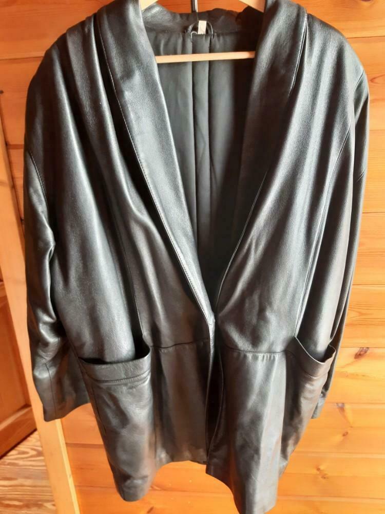 Lederen jas, Kleding | Dames, Ophalen, Zo goed als nieuw, Maat 42/44 (L), Zwart