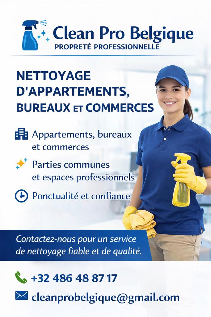 Nettoyage d'appartements et bureau, Offres d'emploi, Emplois | Nettoyage & Services techniques, À partir de 3 ans