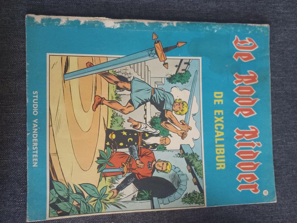 De rode ridder nr 51 De excalibur. Eerste druk, Enlèvement ou Envoi, Willy Vandersteen, Une BD, Utilisé