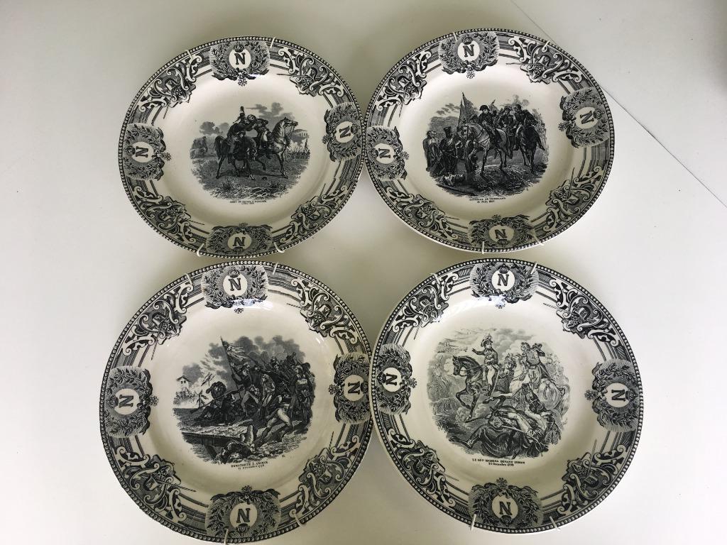 4 assiettes Napoléon, Antiquités & Art, Enlèvement ou Envoi