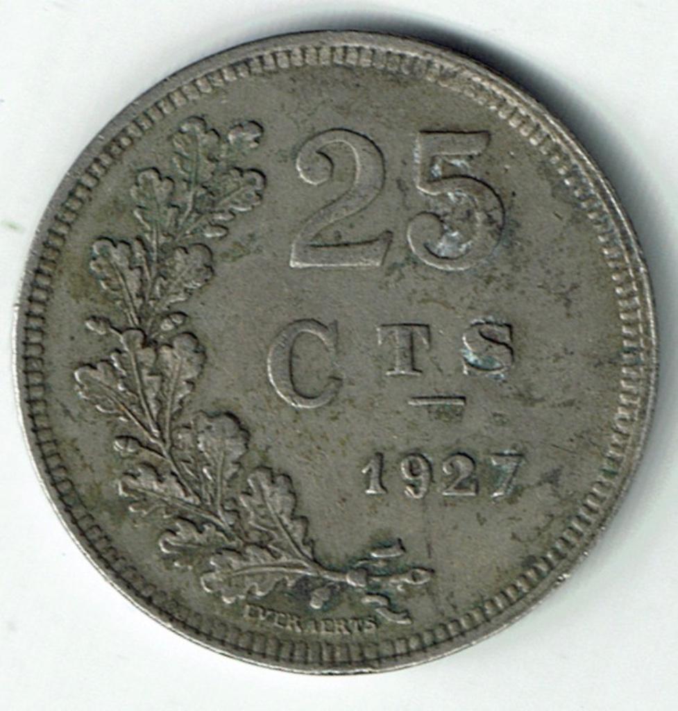 25 centimes 1927 Luxembourg, Envoi, Autres pays, Monnaie en vrac