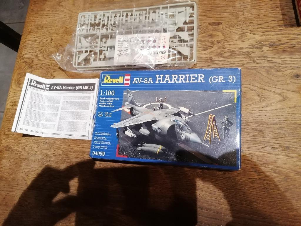 av-8a HARRIER, Enlèvement ou Envoi, Revell, Comme neuf, 1:72 à 1:144