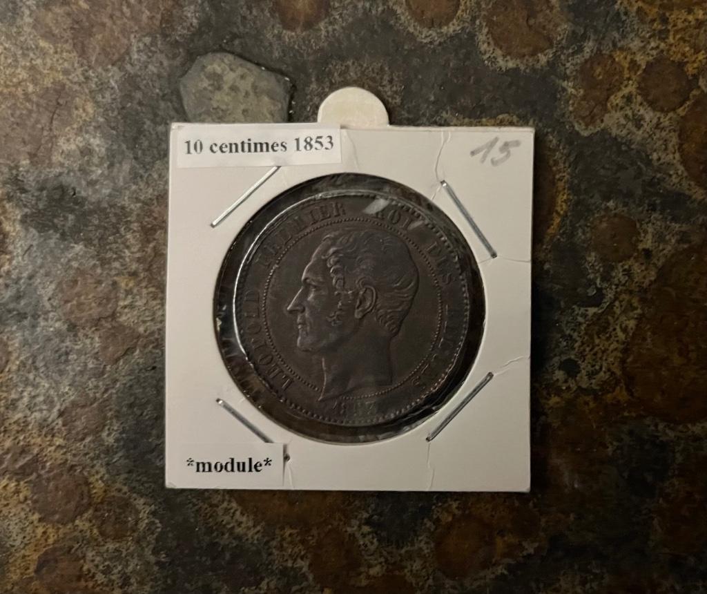LEOPOLD 1e - MODULE 10 CENT 1853 FRANS, Ophalen of Verzenden