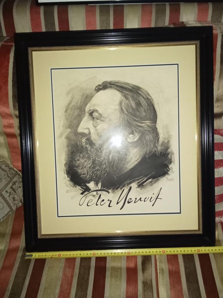 Prachtig getekend portret van Peter Benoit., Antiquités & Art, Art | Dessins & Photographie, Enlèvement ou Envoi