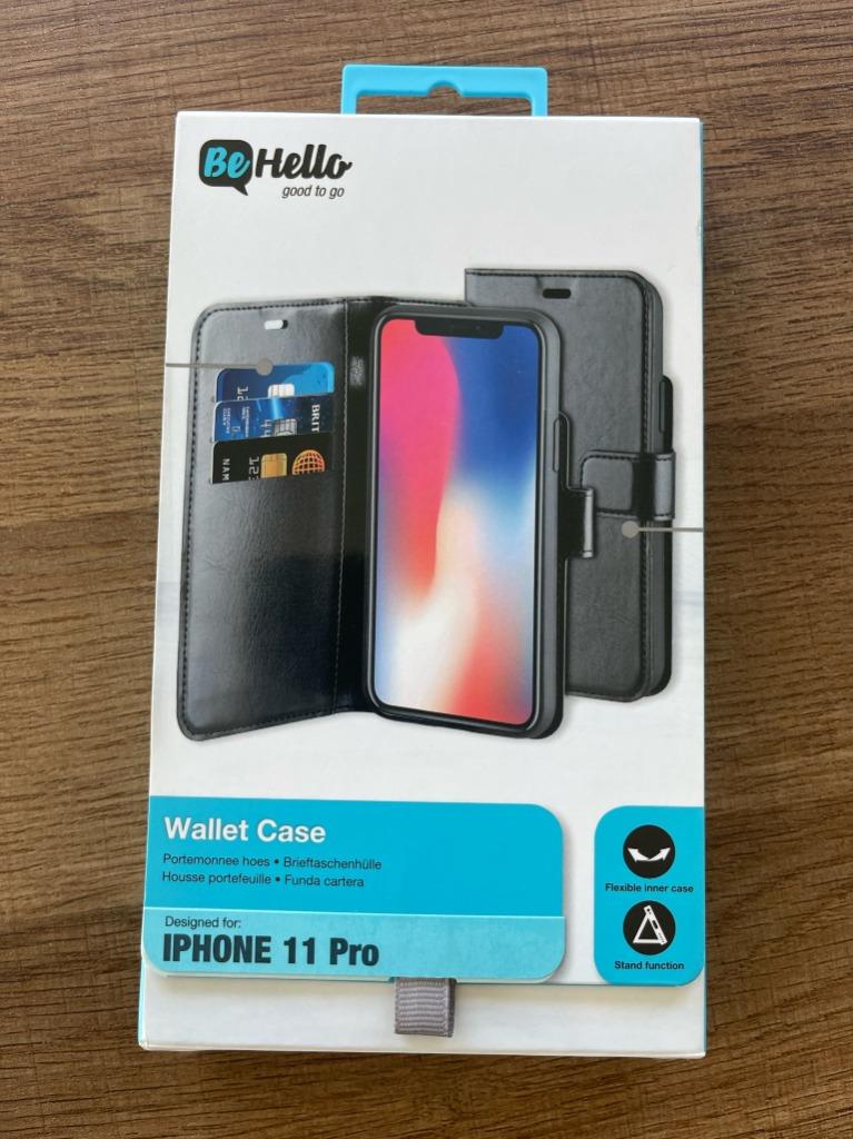 Iphone 11 Pro wallet case zwart, Enlèvement ou Envoi, Neuf, IPhone 11 Pro, Housse ou Sac