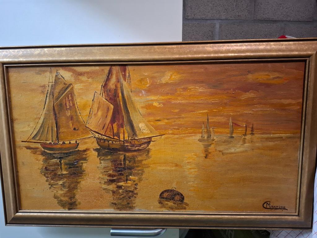 Olie Schilderij, Ophalen