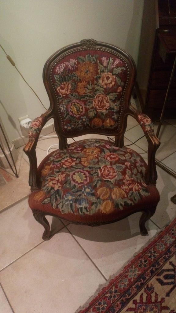 Fauteuil cabriolet, Maison & Meubles, Fauteuils, Enlèvement, Utilisé, Bois