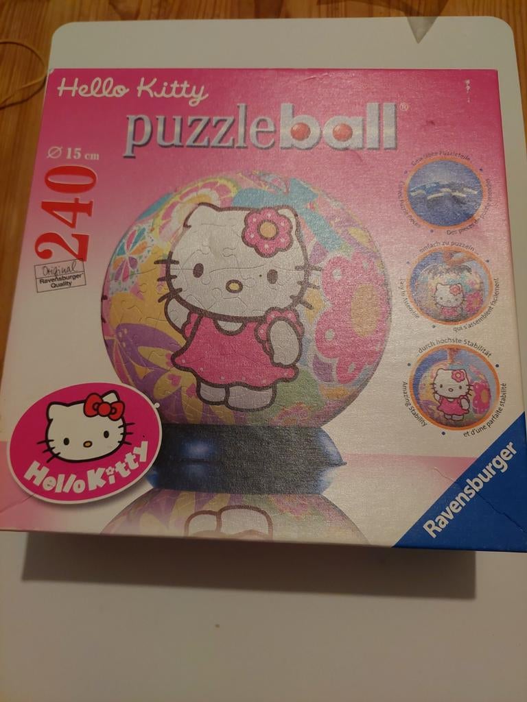 Hello kitty puzzle ball - 3d puzzel, Ophalen of Verzenden
