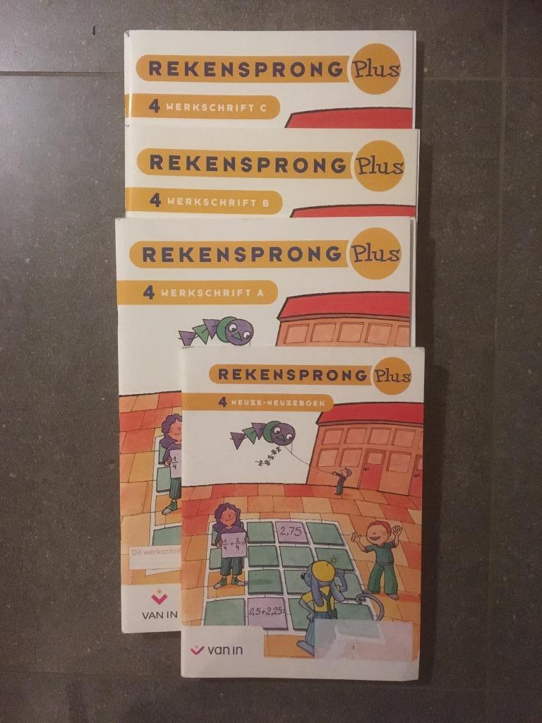Rekensprong plus 4de leerjaar: meerdere materialen, Boeken, Wiskunde A, Nieuw, Ophalen of Verzenden, Van In