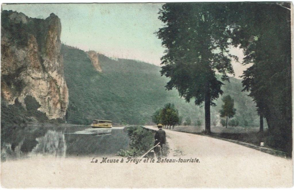 Carte postale ancienne La Meuse à Freyr Bateau-touriste, Collections, Envoi, Avant 1920, Non affranchie, Namur
