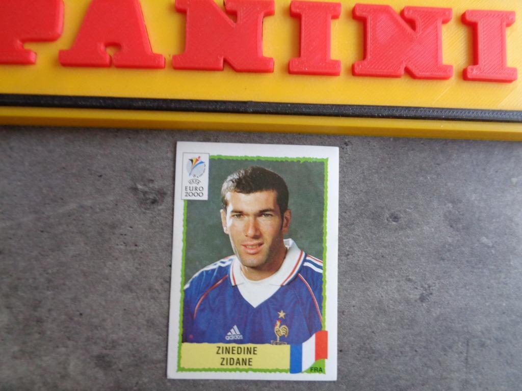 Autocollant de football PANINI EURO 2000 EC ZINEDINE ZIDANE, Envoi, Comme neuf, Autocollant