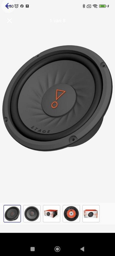 Subwoofers de voiture JBL STAGE 82  2, Autos : Divers, Haut-parleurs voiture, Enlèvement, Comme neuf