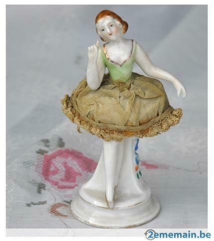 statuette ballerine  en porcelaine et dentelle n°3, Antiek en Kunst, Ophalen of Verzenden