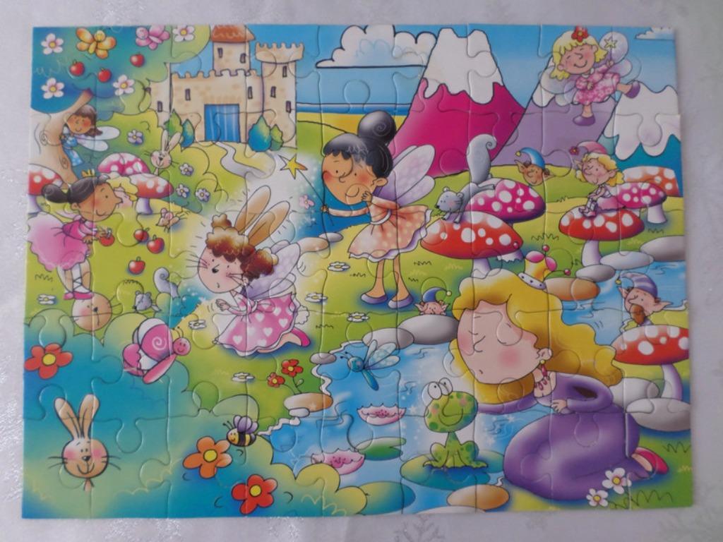 Puzzel Grafix Veelkleurige Fairy vloerpuzzel 45p 38x50, Ophalen of Verzenden, 10 tot 50 stukjes, Gebruikt, 2 tot 4 jaar