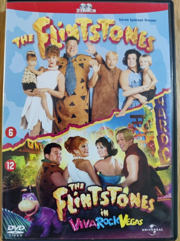 The Flintstones 1 & 2 (2000) (John Goodman) Zeldzaam! DVD, Cd's en Dvd's, Ophalen of Verzenden, Zo goed als nieuw