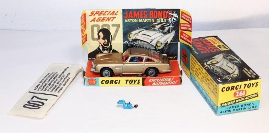 Vintage JAMES BOND 007 ASTON MARTIN DB 1/43 CORGI TOYS Neuve, Ophalen of Verzenden, Nieuw, Auto, Corgi