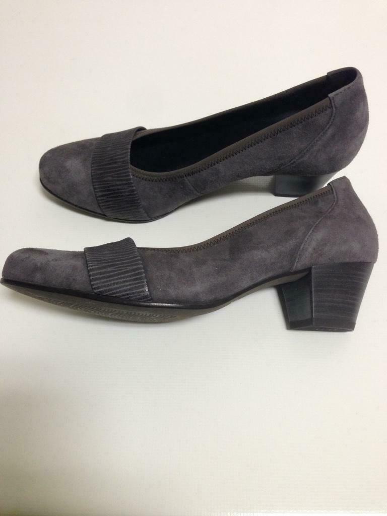 Jolie chaussure grise en daim - pointure 39, Gris, Gabor, Comme neuf, Chaussures basses