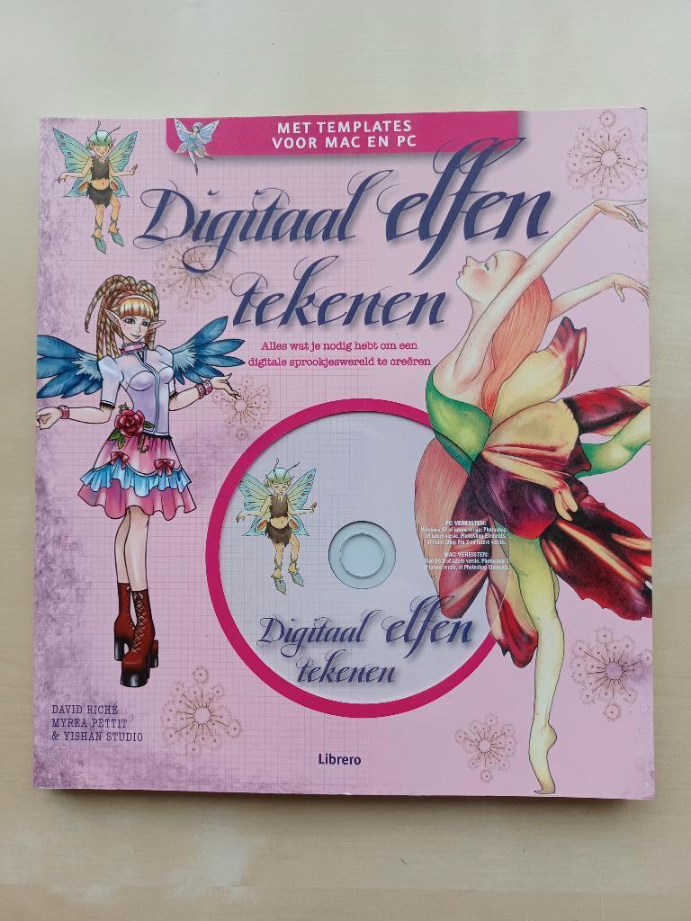Digitaal Elfen Tekenen (Boek + CD), Livres, Loisirs & Temps libre, Enlèvement ou Envoi, Comme neuf, Dessin et Peinture, David Riche