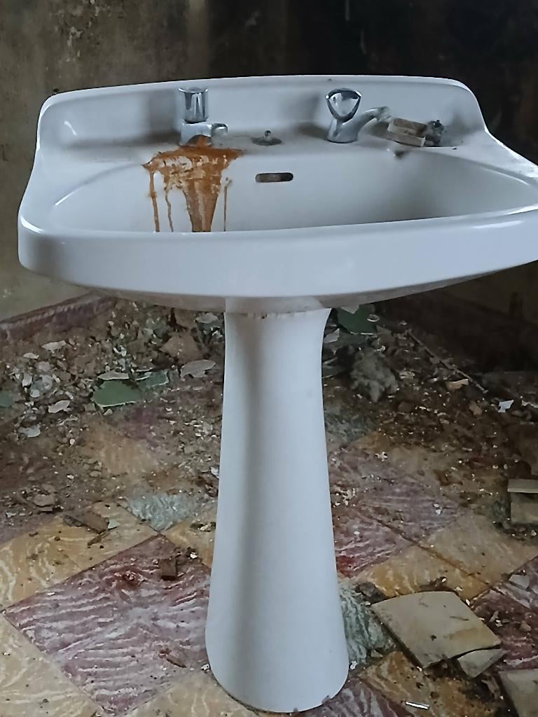Lavabo, Enlèvement, Utilisé, Pierre