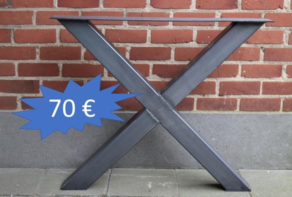 Stalen tafelpoten, Ophalen of Verzenden, Nieuw, Metaal, Tafelpoot