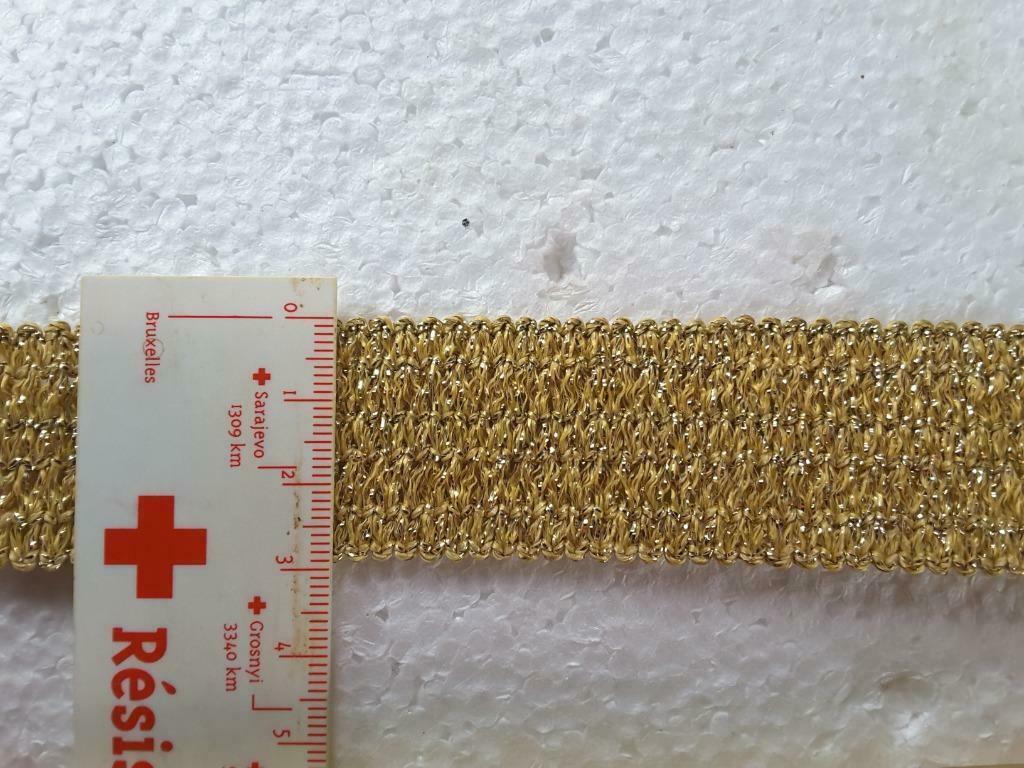 passementerie - galon - ruban doré 30 mm GD30375, Enlèvement ou Envoi, Neuf