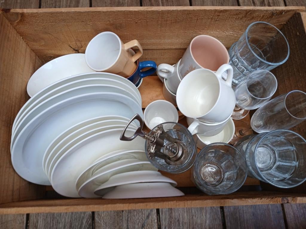 46-delige serviesset (deels IKEA), Ophalen