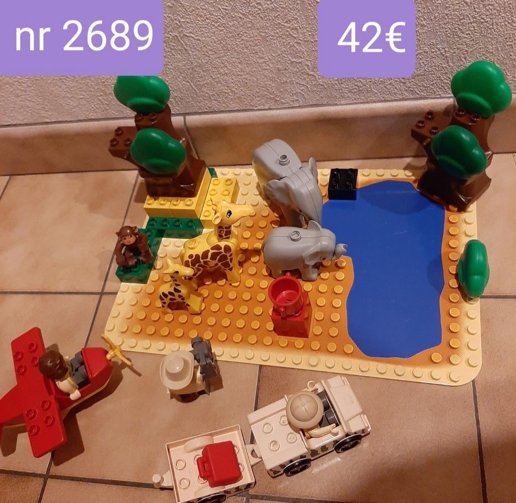 Lego duplo: Savanne wilde dieren set nr 2689 uit 1994, Ophalen of Verzenden, Duplo