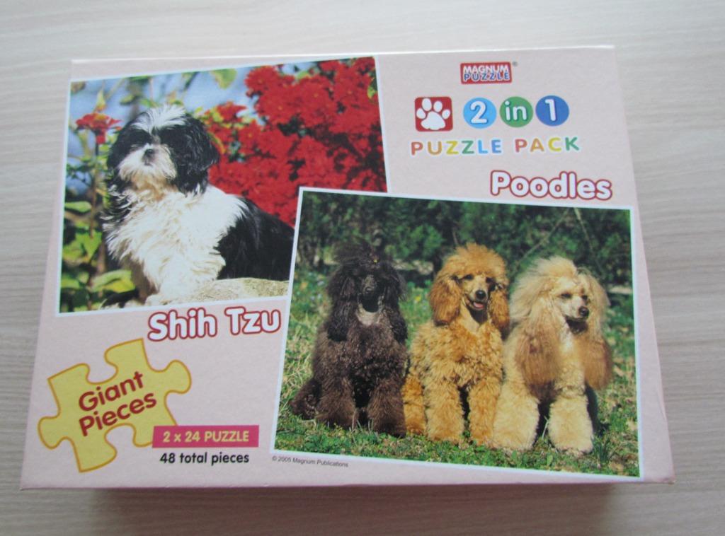 puzzels hondjes 2 x 24 stukjes, Ophalen of Verzenden, 10 tot 50 stukjes, Nieuw, 2 tot 4 jaar