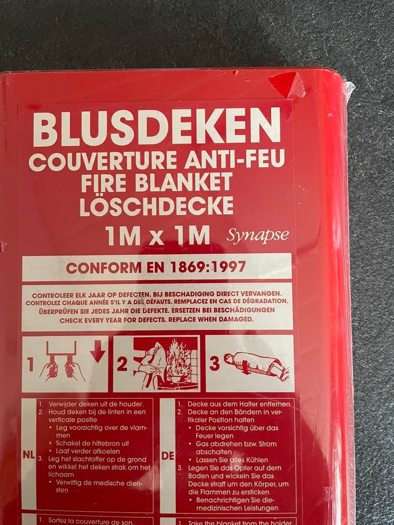 Nieuw Blusdeken voor klein  brandje, Huis en Inrichting, Brandblussers en Brandkasten, Ophalen of Verzenden, Nieuw