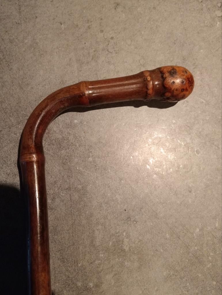 Ancienne fine canne en bambou  90 cm, Divers, Bâtons de marche, Enlèvement ou Envoi