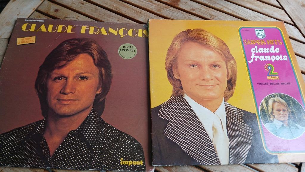 2 double disque vinyle claude françois, CD & DVD, Enlèvement ou Envoi, Comme neuf, 12 pouces
